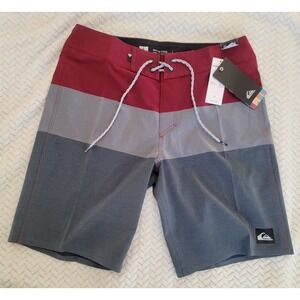 Quiksilver Board Shorts Mens 31 Diamond Deluxe High Line Dry Light NEW WITH TAGS